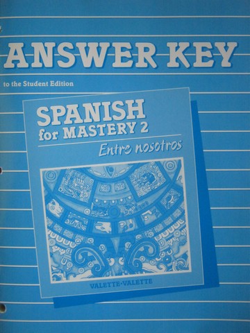 (image for) Spanish for Mastery 2 Answer Key for the Student Edition (P)