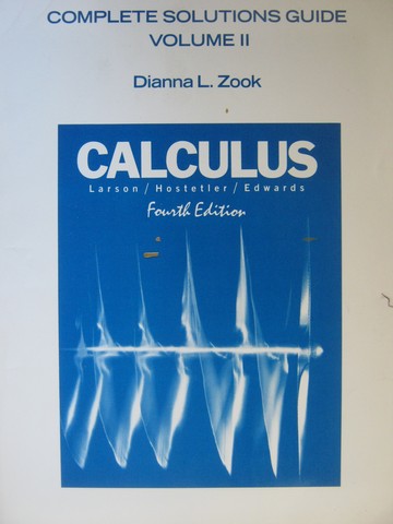 (image for) Calculus 4th Edition Complete Solutions Guide Volume 2 (P)