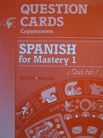 (image for) Spanish for Mastery 1 Que tal? Question Cards Copymasters (P) - Click Image to Close