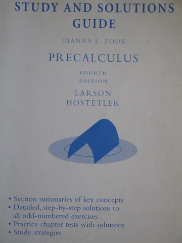 (image for) Precalculus 4th Edition Study & Solutions Guide (P) by Zook