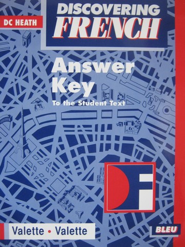 (image for) Discovering French Bleu Answer Key to the Student Text (P)