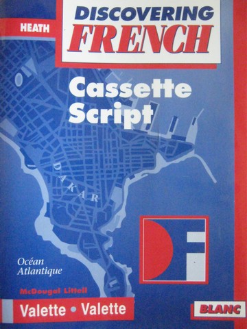 (image for) Discovering French Blanc Cassette Script (P) by Valette, - Click Image to Close
