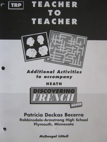 (image for) Discovering French Rouge TRP Teacher to Teacher (P) by Becerra
