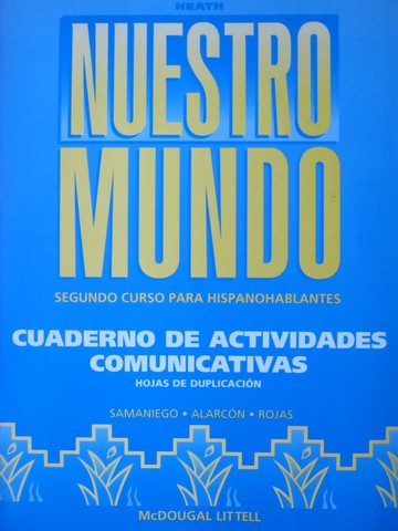 (image for) Nuestro mundo Cuaderno de actividades BLM (P) by Samaniego, - Click Image to Close