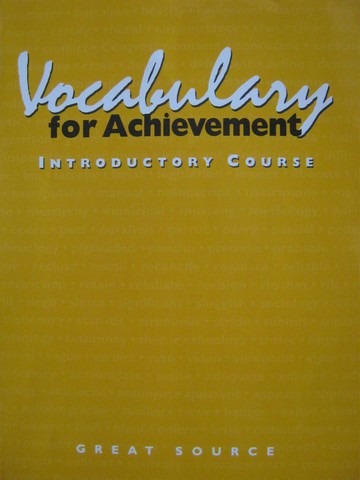 (image for) Vocabulary for Achievement Introductory Course 6 (P)