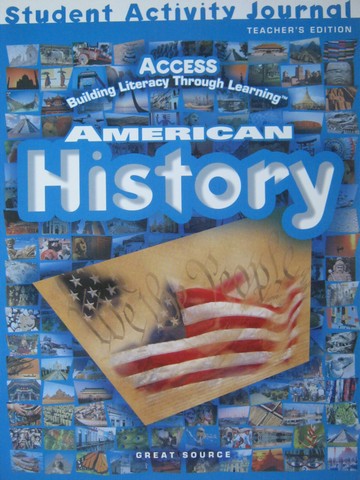 Access American History Student Activitity Journal TE (TE)(P)