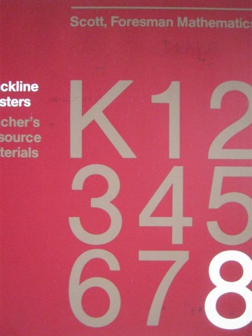 (image for) Scott, Foresman Mathematics 8 Blackline Masters (Binder)