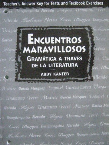 (image for) Encuentros Maravillosos Teacher's Answer Key (TE)(P) by Abby Kanter