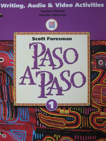 (image for) Paso a Paso 1 Writing Audio & Video Activities TE (TE)(P)