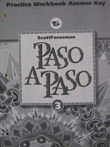 (image for) Paso A Paso 3 Practice Workbook Answer Key (P)