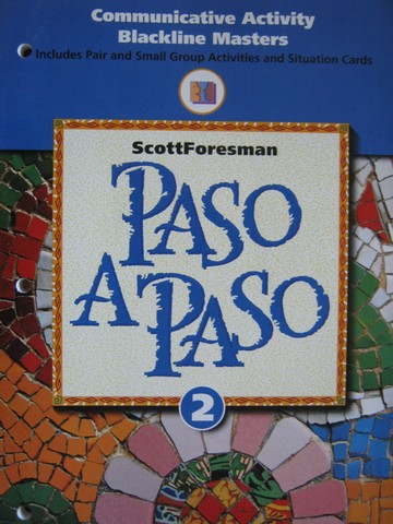 (image for) Paso a Paso 2 Communicative Activity Blackline Masters (P)