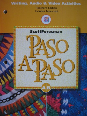 (image for) Paso A Paso A/B Writing Audio Video Activities TE (TE)(P)