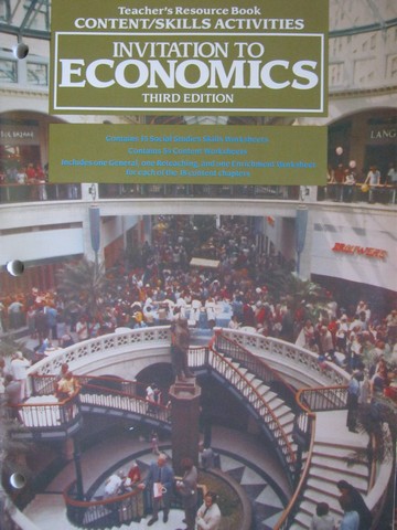 (image for) Invitation to Economics 3rd Edition TRB Content Skills (P)