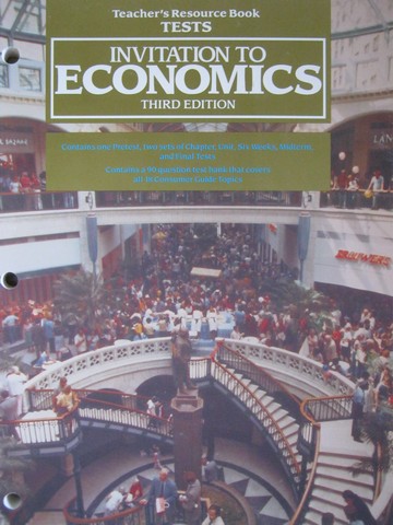 (image for) Invitation to Economics 3rd Edition TRB Tests (TE)(P)