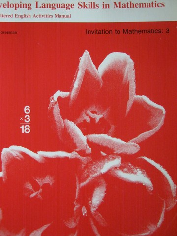 (image for) Invitation to Mathematics 3 Developing Language Skills (P)