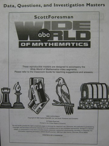 (image for) Wide World of Mathematics Data Questions & Investigation (P)