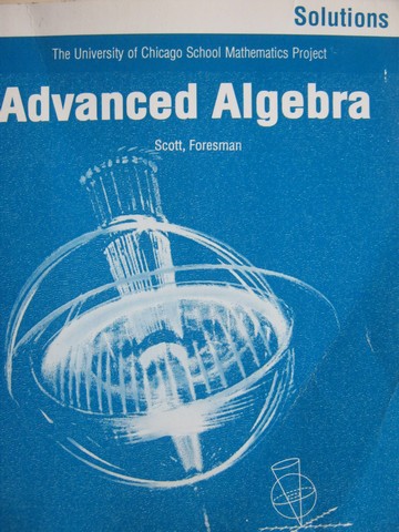 (image for) UCSMP Advanced Algebra Solutions (P)