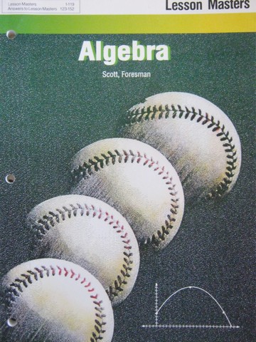 (image for) UCSMP Algebra Lesson Masters (P)