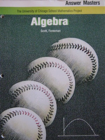 (image for) UCSMP Algebra Answer Masters (P)