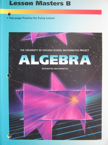 (image for) UCSMP Algebra Lesson Masters B (P)