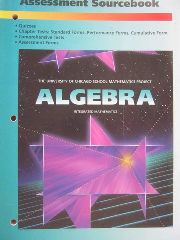 (image for) UCSMP Algebra Assessment Sourcebook (P) - Click Image to Close
