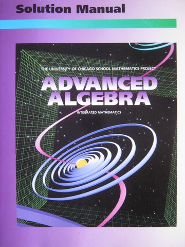 (image for) UCSMP Advanced Algebra Solution Manual (P)