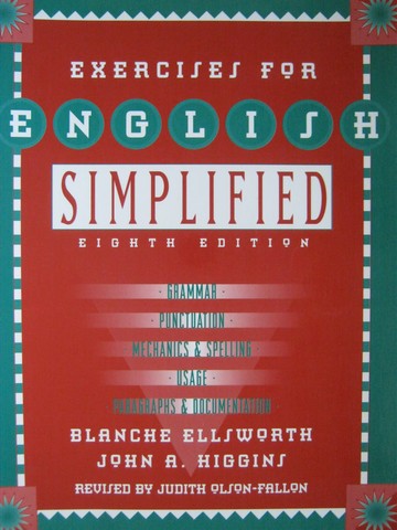 (image for) English Simplified 8th Edition Exercises (P) by Ellsworth,
