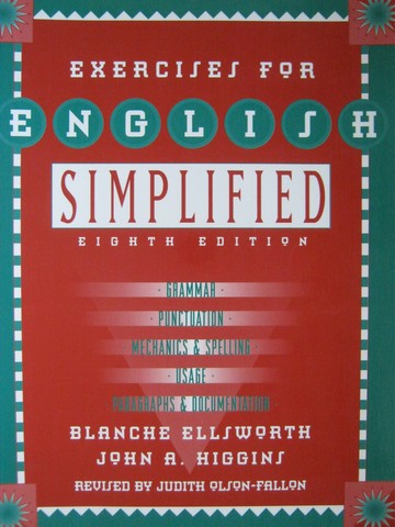 (image for) English Simplified 8th Edition Exercises (P) by Ellsworth,