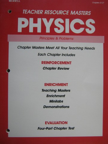 (image for) Physics Teacher Resource Masters Chapters 21-27 (P) by Doyle,