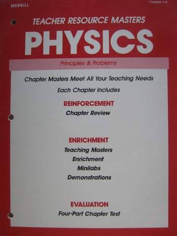 (image for) Physics Teacher Resource Masters Chapters 7-14 (P) by Doyle,