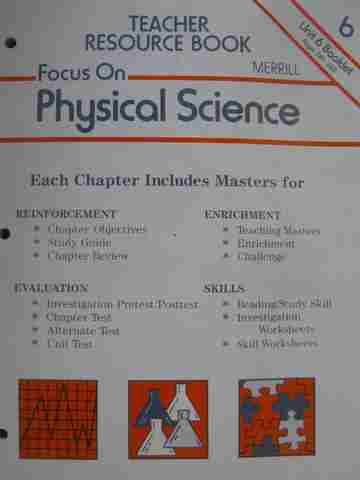 (image for) Focus on Physical Science Teacher Resource Book 6 (TE)(P)