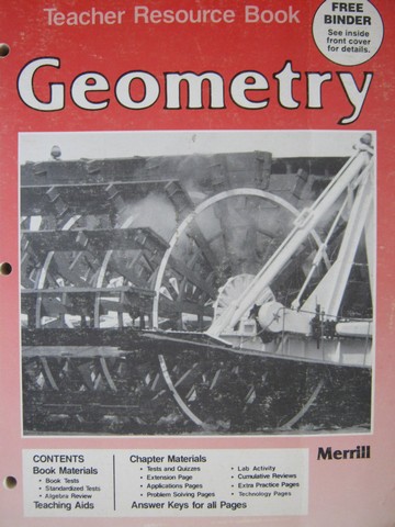 (image for) Merrill Geometry Teacher Resource Book (TE)(P) by Armontrout, Kanold, etc.