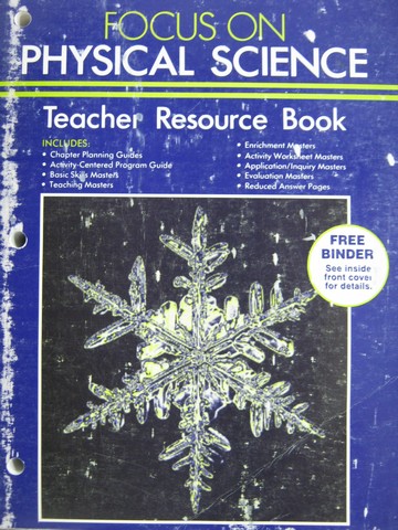 (image for) Focus on Physical Science Teacher Resource Book (TE)(P)