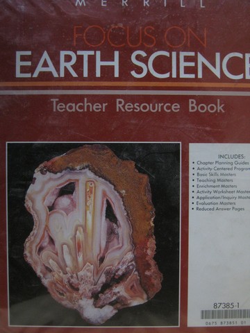 (image for) Focus on Earth Science Teacher Resource Book (TE)(Binder) - Click Image to Close