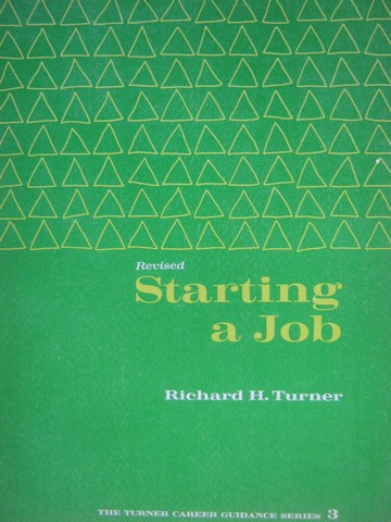 (image for) Starting a Job Revised (P) by Richard H Turner