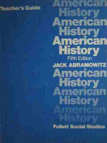 (image for) American History 5th Edition TG (TE)(P) by Abramowitz