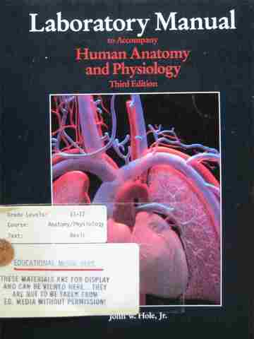 (image for) Human Anatomy & Physiology 3rd Edition Laboratory Manual(Spiral)