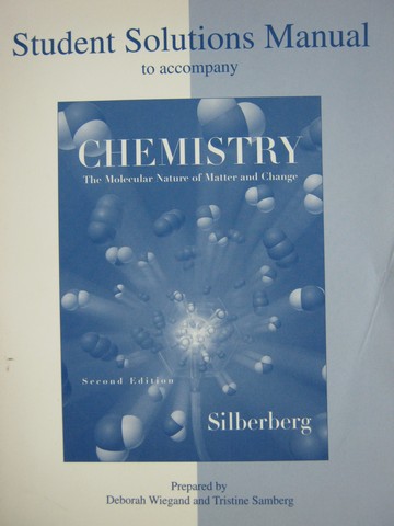 (image for) Chemistry The Molecular Nature 2e Student Solutions Manual (P)