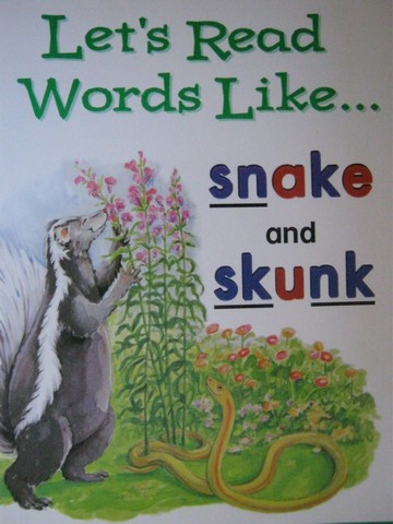 (image for) Phonics & Friends Level D Let's Read Words Like Snake (P)(Big)