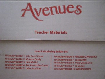 (image for) Avenues Level A Vocabulary Builder Set (Box)