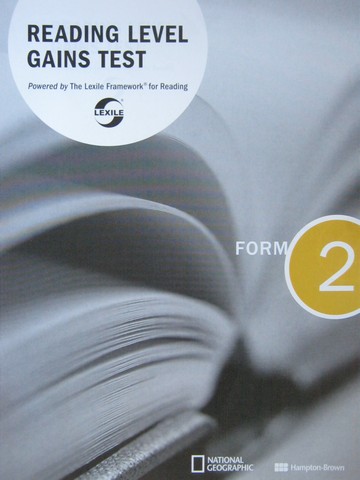 (image for) Reading Level Gains Test Form 2 (P) - Click Image to Close