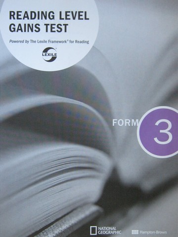 (image for) Reading Level Gains Test Form 3 (P) - Click Image to Close