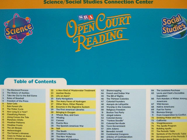 (image for) SRA Open Court Reading Level 5 Science/Social Studies Cards (Pk)
