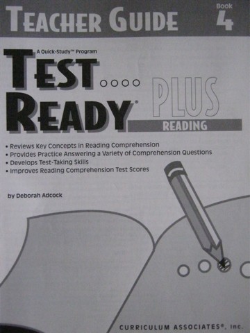 (image for) Test Ready Plus 4 Reading TG (TE)(P) by Deborah Adcock