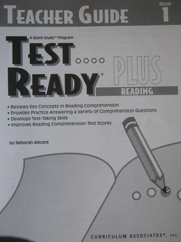 (image for) Test Ready Plus 1 Reading TG (TE)(P) by Deborah Adcock