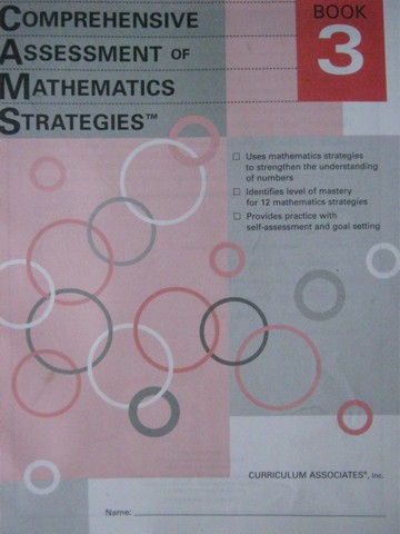 (image for) Comprehensive Assessment of Mathematics Strategies Book 3 (P)