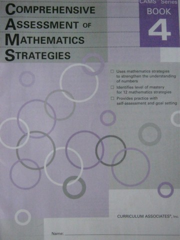 (image for) Comprehensive Assessment of Mathematics Strategies Book 4 (P)