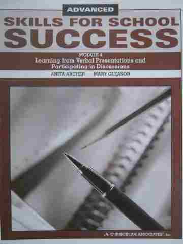 (image for) Skills for School Success Advanced Module 4 (P) by Archer & Gleason