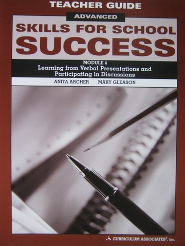 (image for) Skills for School Success Advanced Module 4 TG (TE)(Spiral)