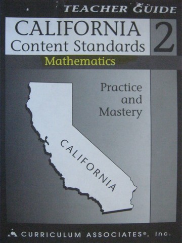 (image for) California Content Standards 2 Mathematics TG (CA)(TE)(P)